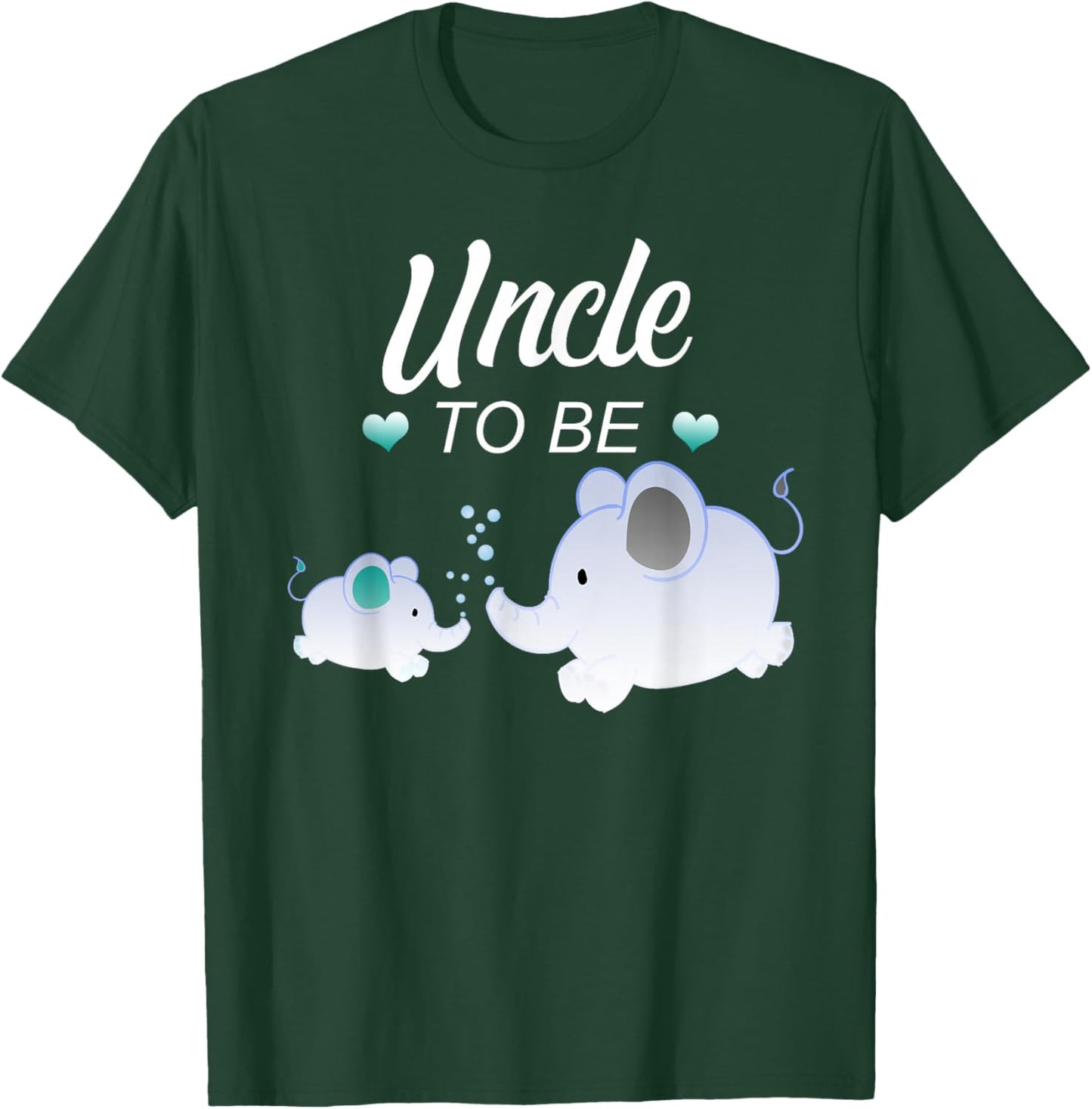 Uncle To Be Elephant Baby Shower For Boy T-Shirt - T-Shirt | Forest
