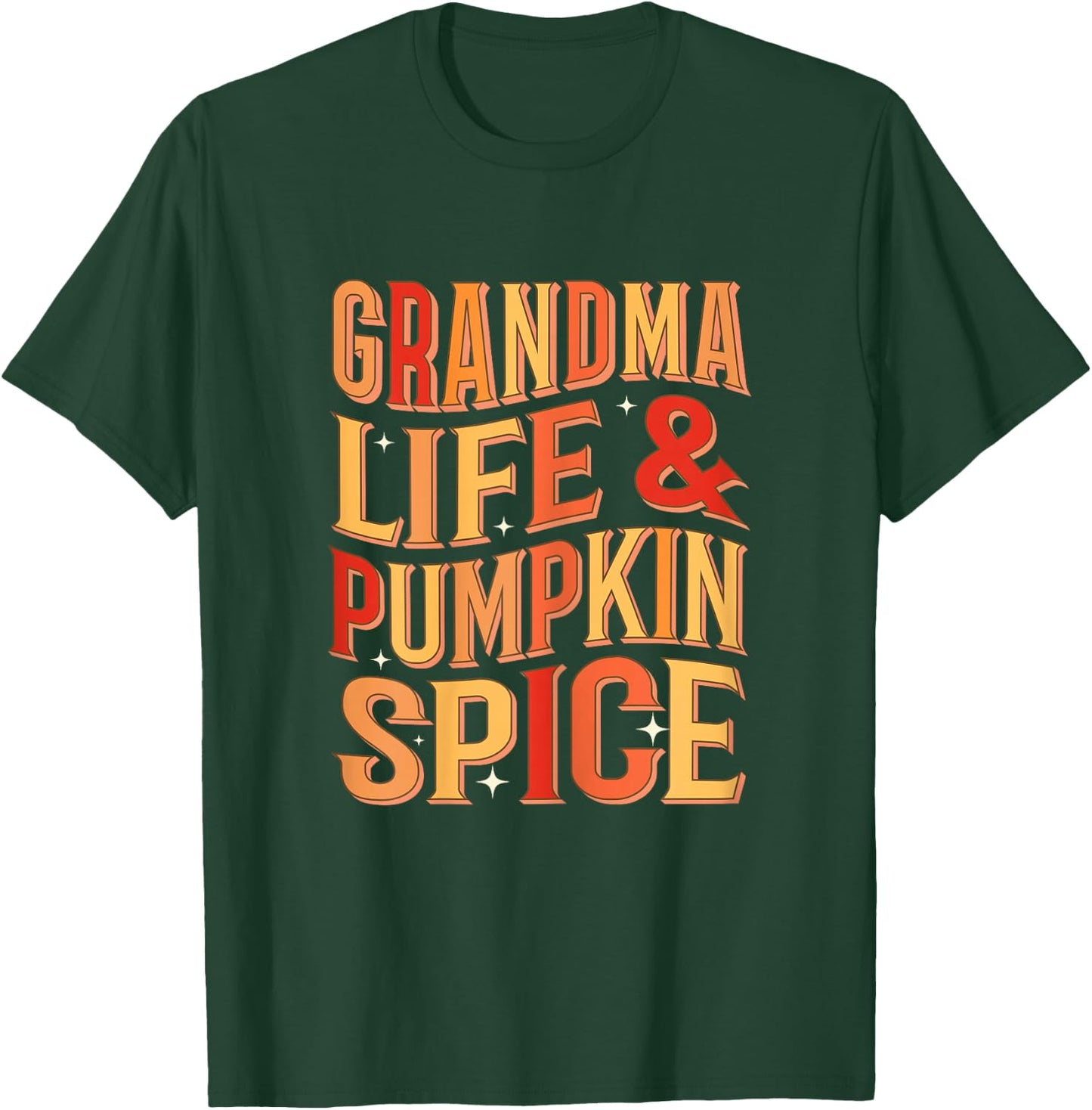 Grandma Pumpkin Spice Autumn Fall Season Grandmother Women T-Shirt - T-Shirt | Forest