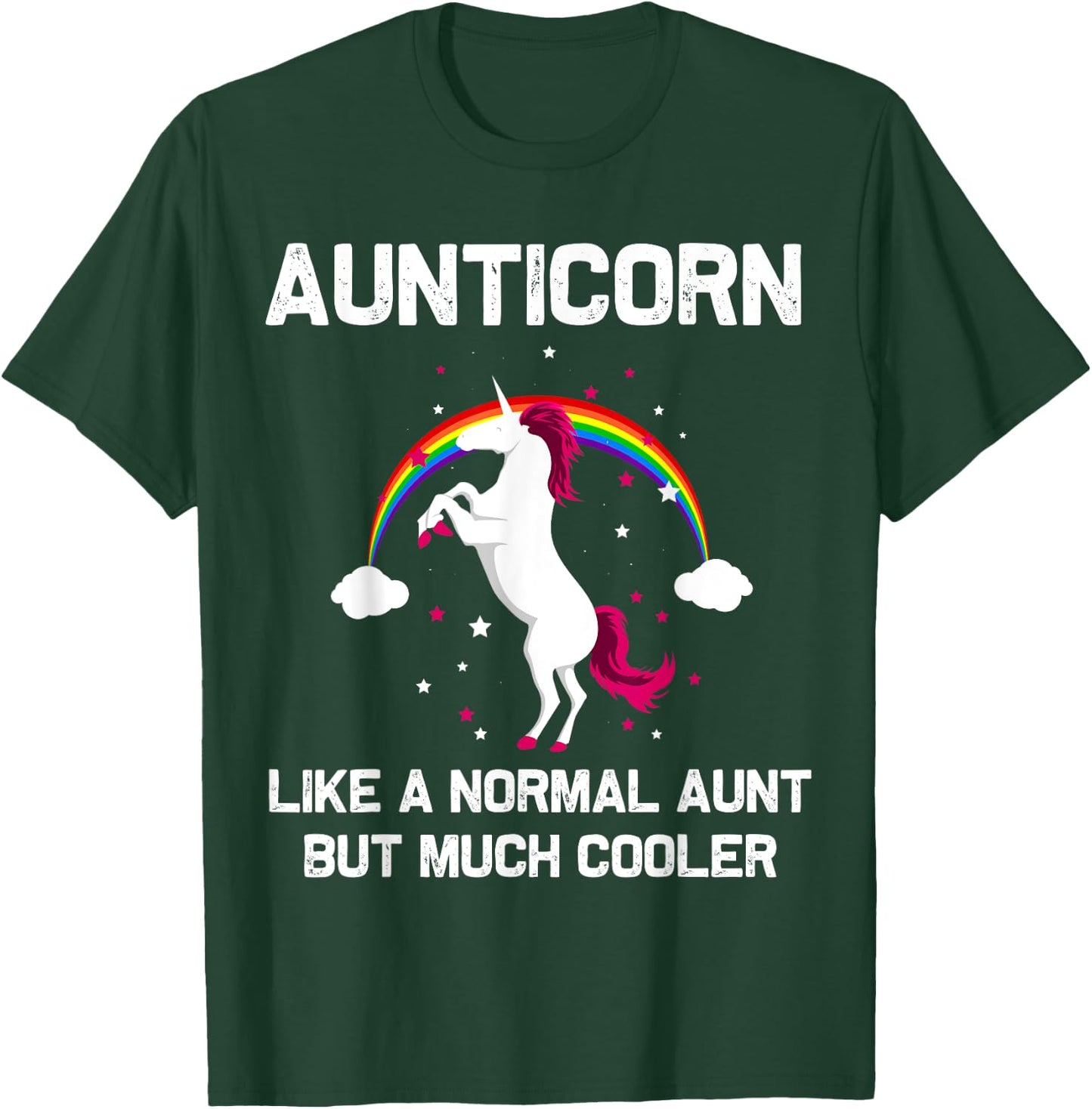 Aunticorn Aunt Unicorn Gift Sister New Auntie Unicorns T-Shirt - T-Shirt | Forest