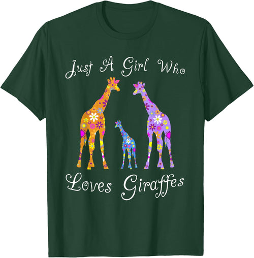 Fun Cute Just A Girl Who Loves Giraffes