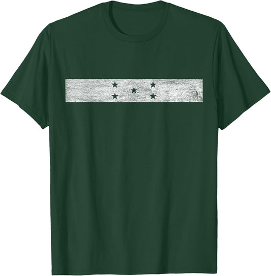 Honduras Flag Central America Honduran Coat of ARMS T-Shirt - T-Shirt | Forest