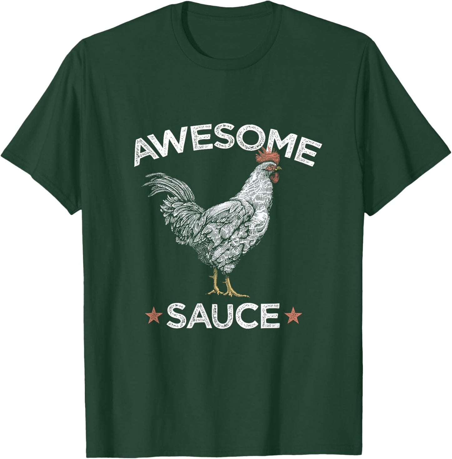 Awesome Rooster Graphic T-Shirt - T-Shirt | Forest