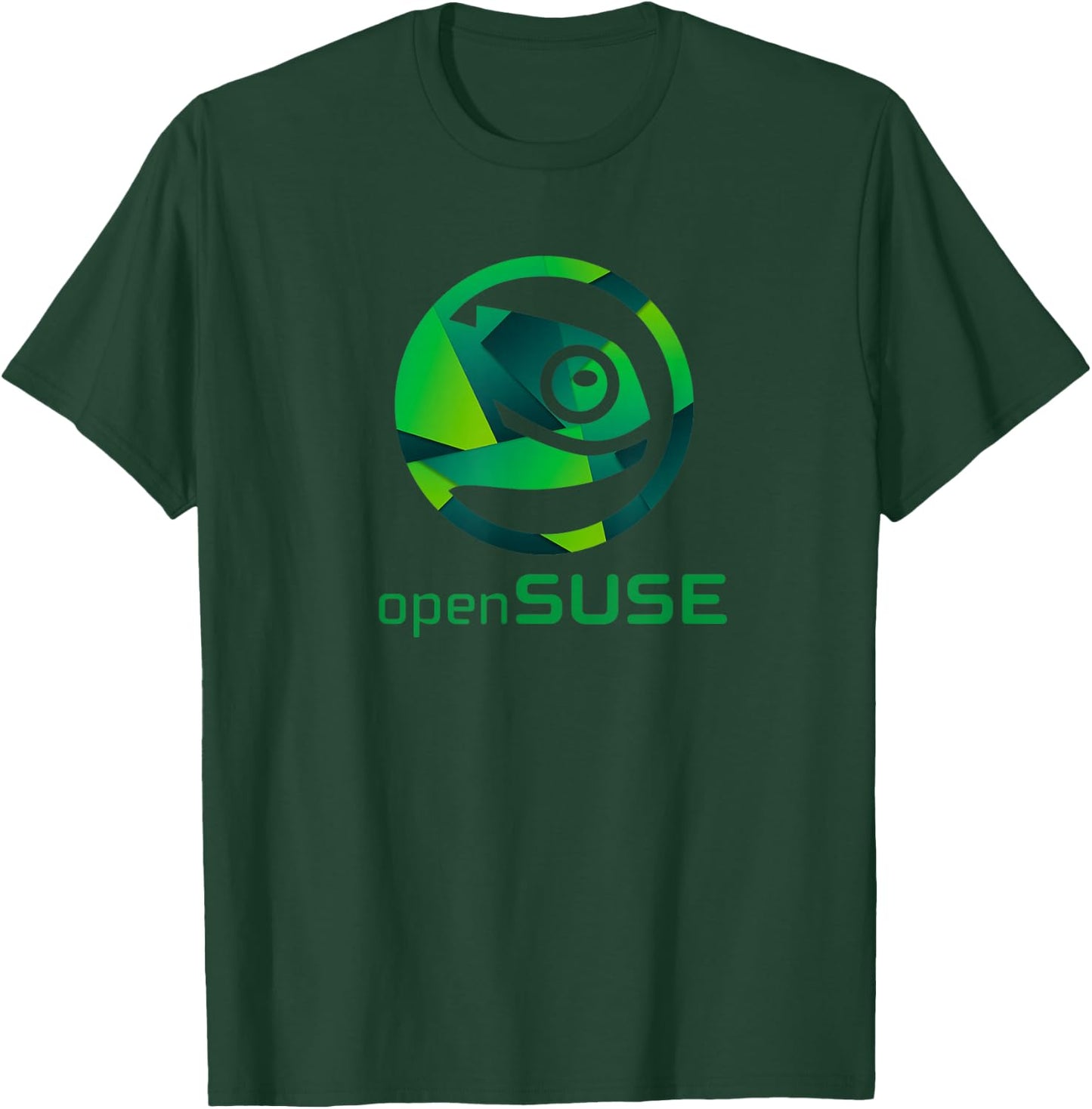 Linux openSUSE Lover with Slogan and Logo Open Source Os T-Shirt - T-Shirt | Forest