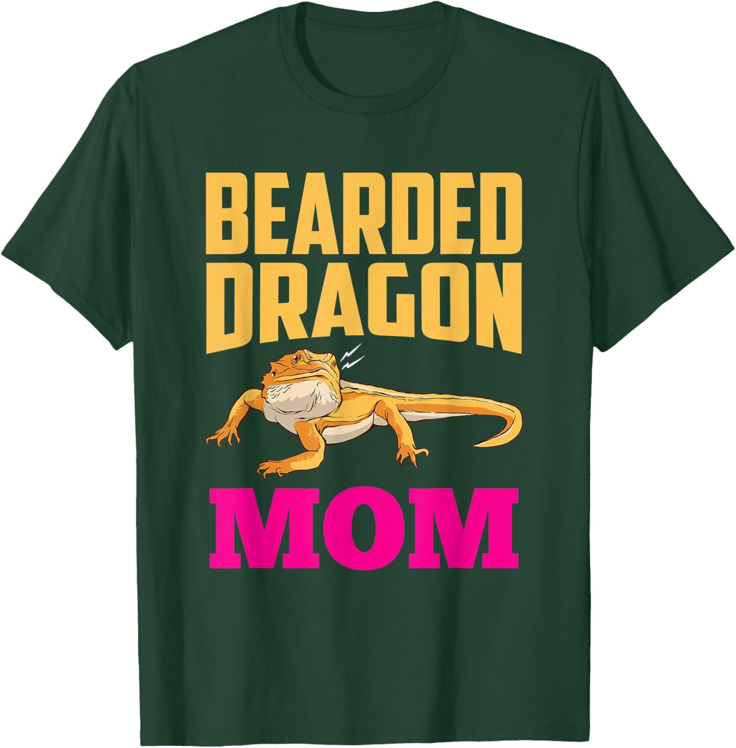 Bearded Dragon Mom Pet Animal Reptile Lover Mother Mommy T-Shirt - T-Shirt | Forest