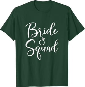 Bride Squad Wedding Gift Bridesmaid Bridal T-Shirt - T-Shirt | Forest