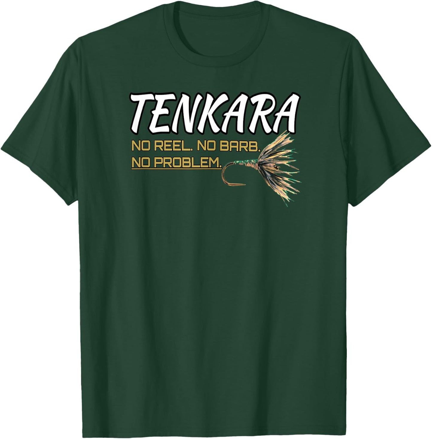 Black Fly Tenkara Fly Fishing Shirts T-Shirt - T-Shirt | Forest
