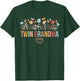 Twin Grandma Flowers Twin Grandmother Of Twins T-Shirt - T-Shirt | Forest