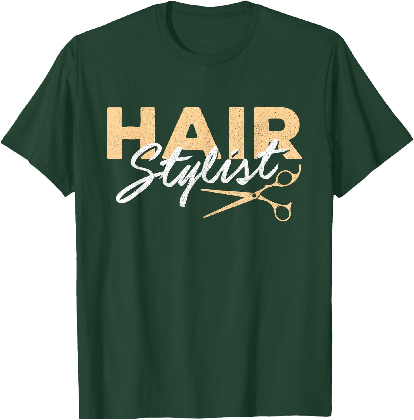 Hair Stylist - Hairdresser Scissors Beautician Haircutter T-Shirt - T-Shirt | Forest