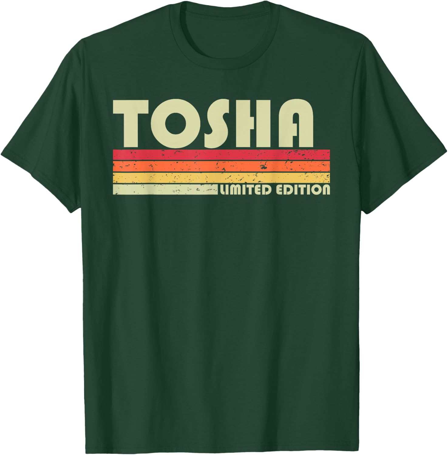 TOSHA Name Personalized Retro Vintage 80s 90s Birthday T-Shirt - T-Shirt | Forest