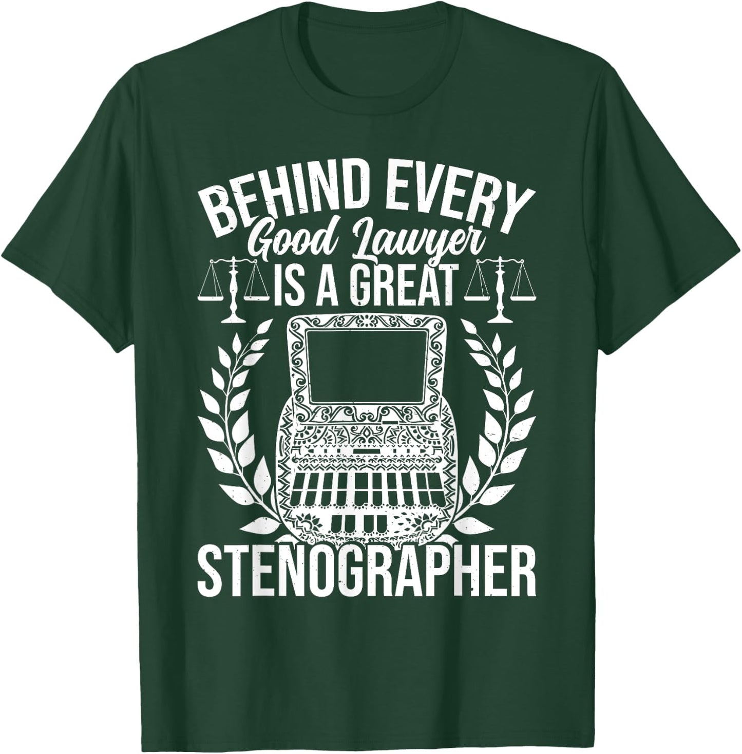 Court Reporter T-Shirt - T-Shirt | Forest