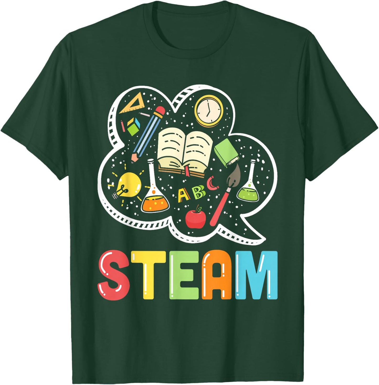 STEAM Teacher and Student Back to School STEM T-Shirt - T-Shirt | Forest