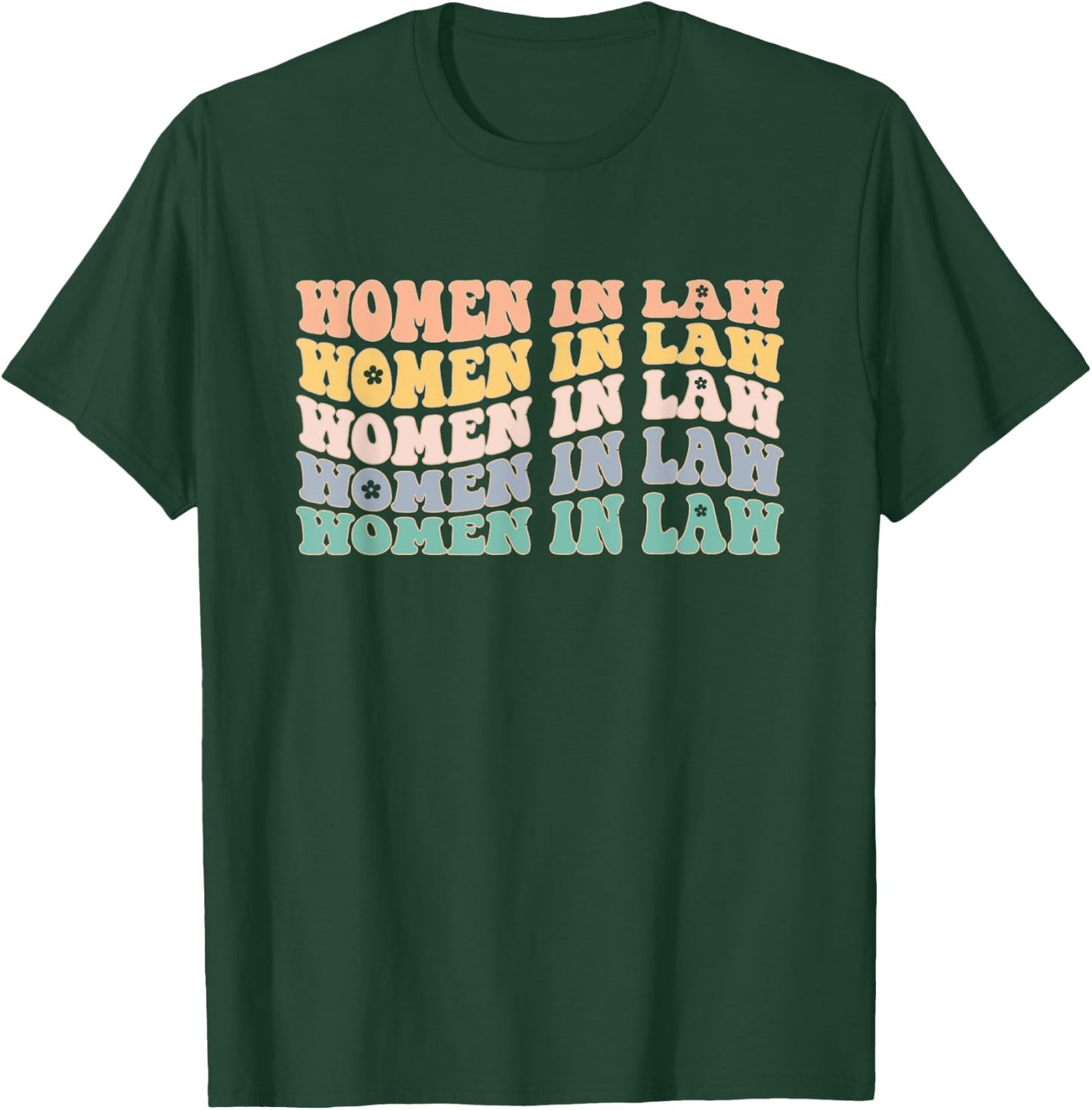 Women in Law Retro lawyer School Student T-Shirt - T-Shirt | Forest