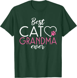 Best Cat Grandma Ever Kitty Cat Lover T-Shirt - T-Shirt | Forest