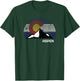 Aspen Colorado Flag - CO Bluebird Day Mountain T-Shirt - T-Shirt | Forest