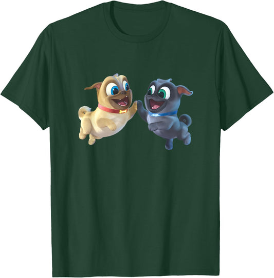 Disney Puppy Dog Pals Rolly Bingo High Five T-Shirt - T-Shirt | Forest