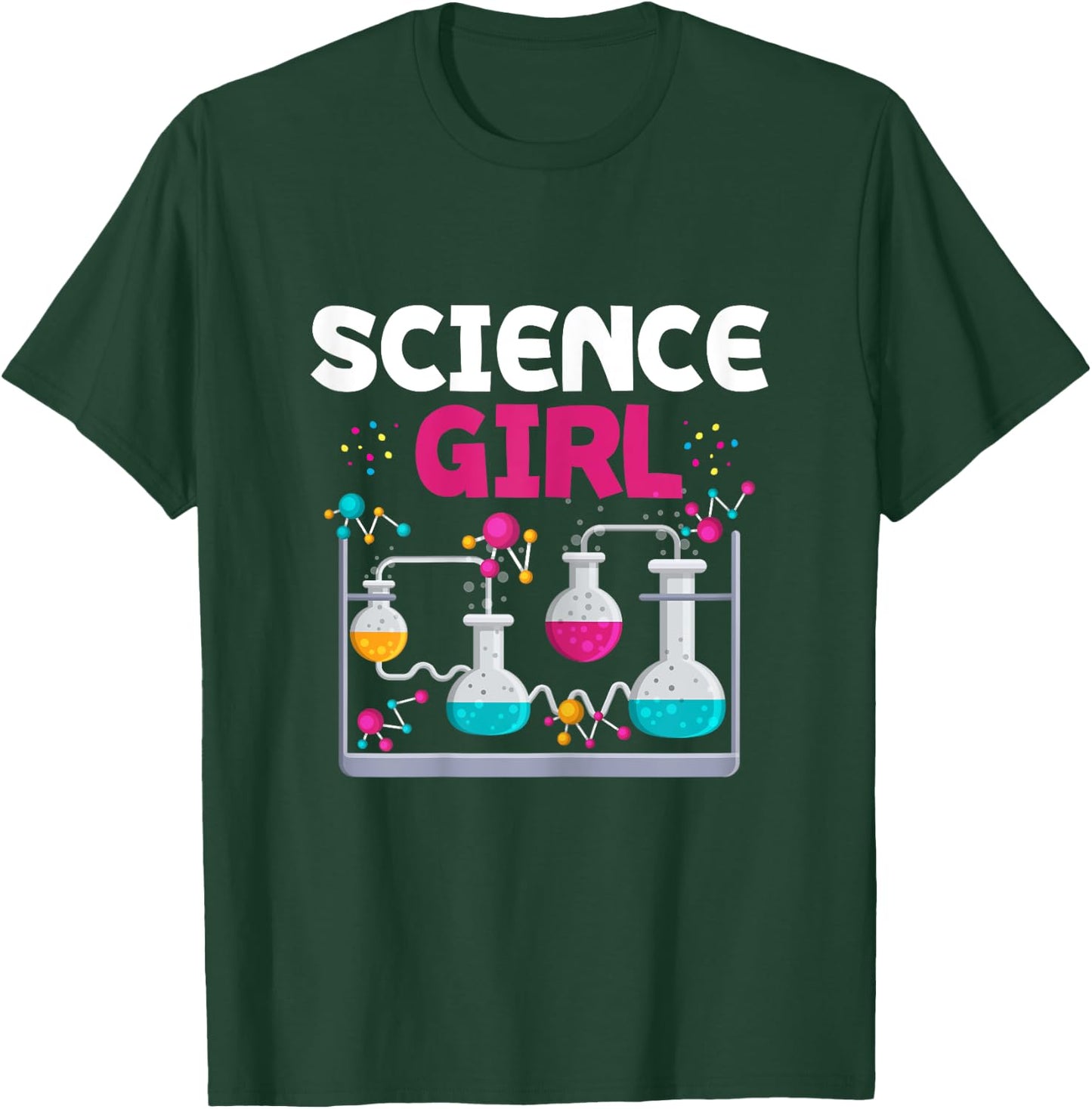 Science Girl Chemistry Student Women Stem Fields T-Shirt - T-Shirt | Forest