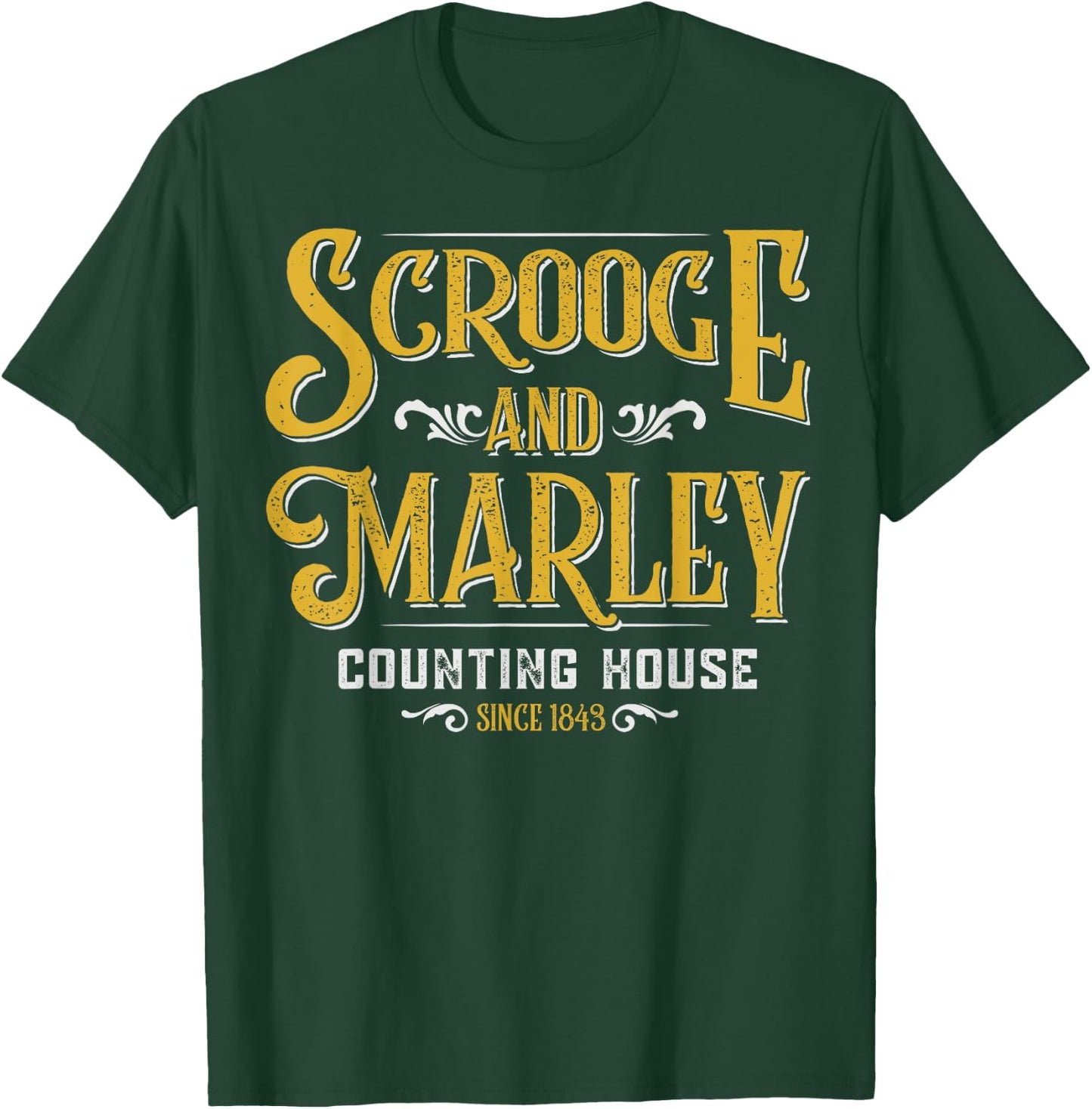 Scrooge & Marley Counting House Christmas T-Shirt - T-Shirt | Forest