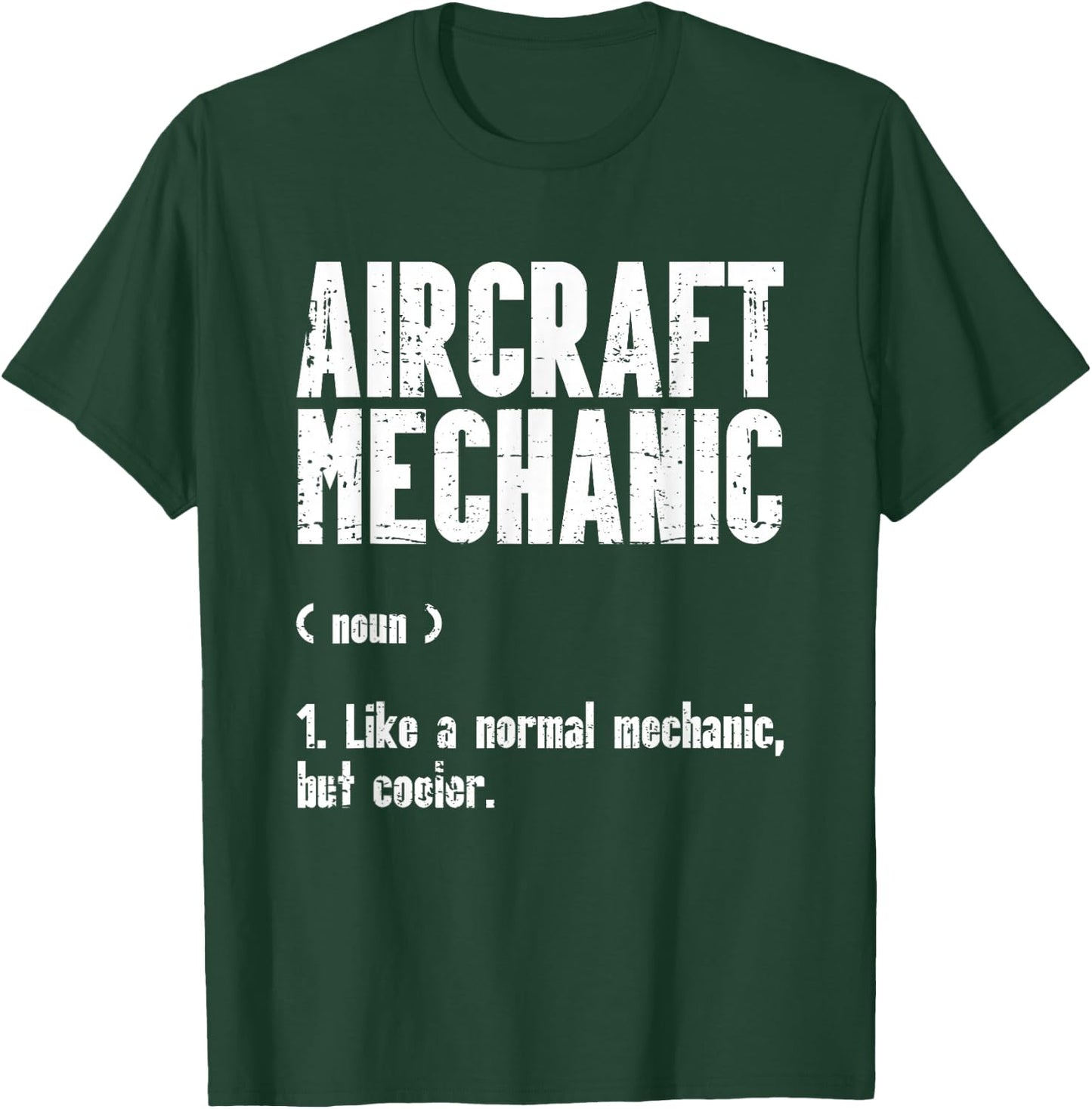 Airplane Mechanic Aircraft Maintenance Pilot Technician T-Shirt - T-Shirt | Forest