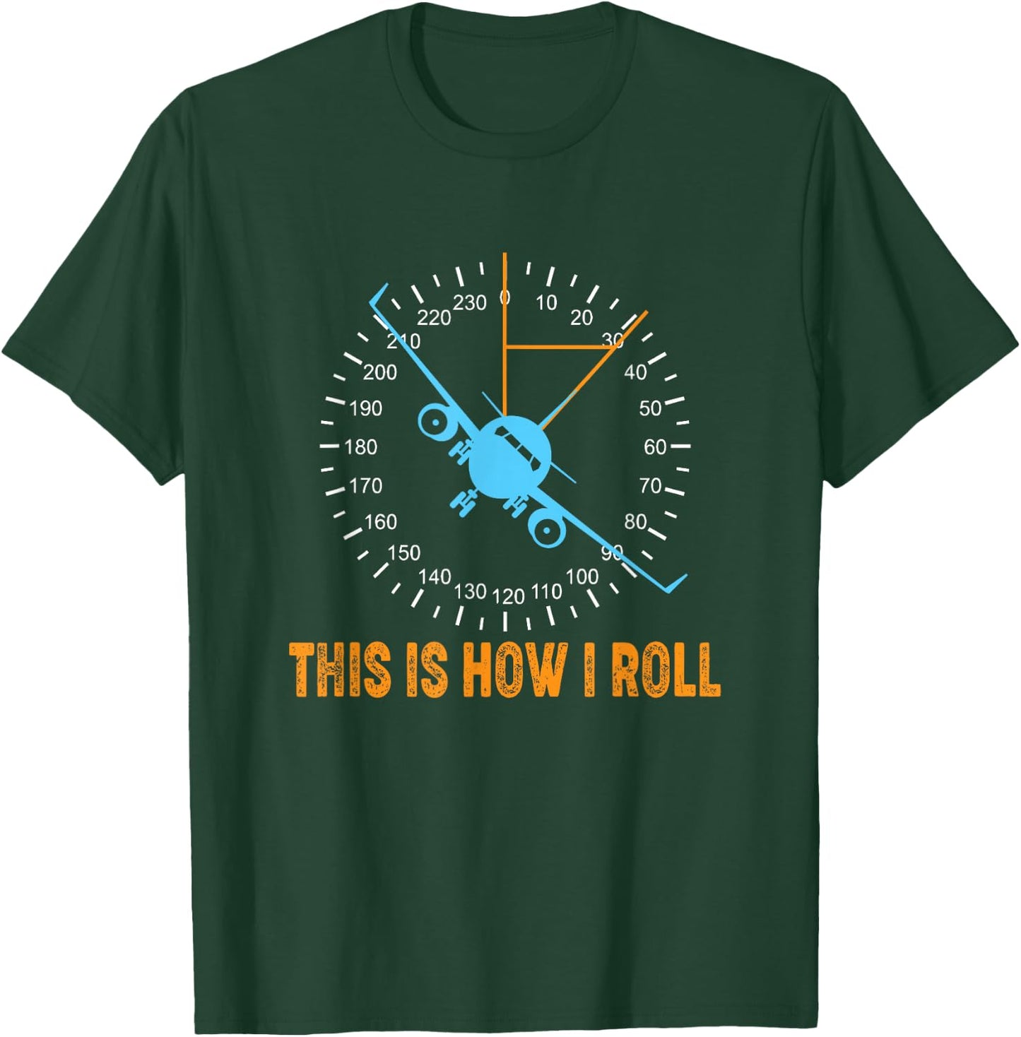This is How I Roll Airplane Pilot Shirt Aviation T-Shirt - T-Shirt | Forest
