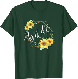 Sunflower lover Bride merch T-Shirt - T-Shirt | Forest