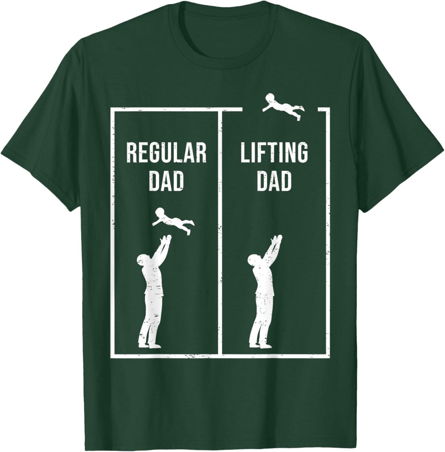 Funny Weightlifting Workout Fitness Father Gym I Lifting Dad T-Shirt - T-Shirt | Forest