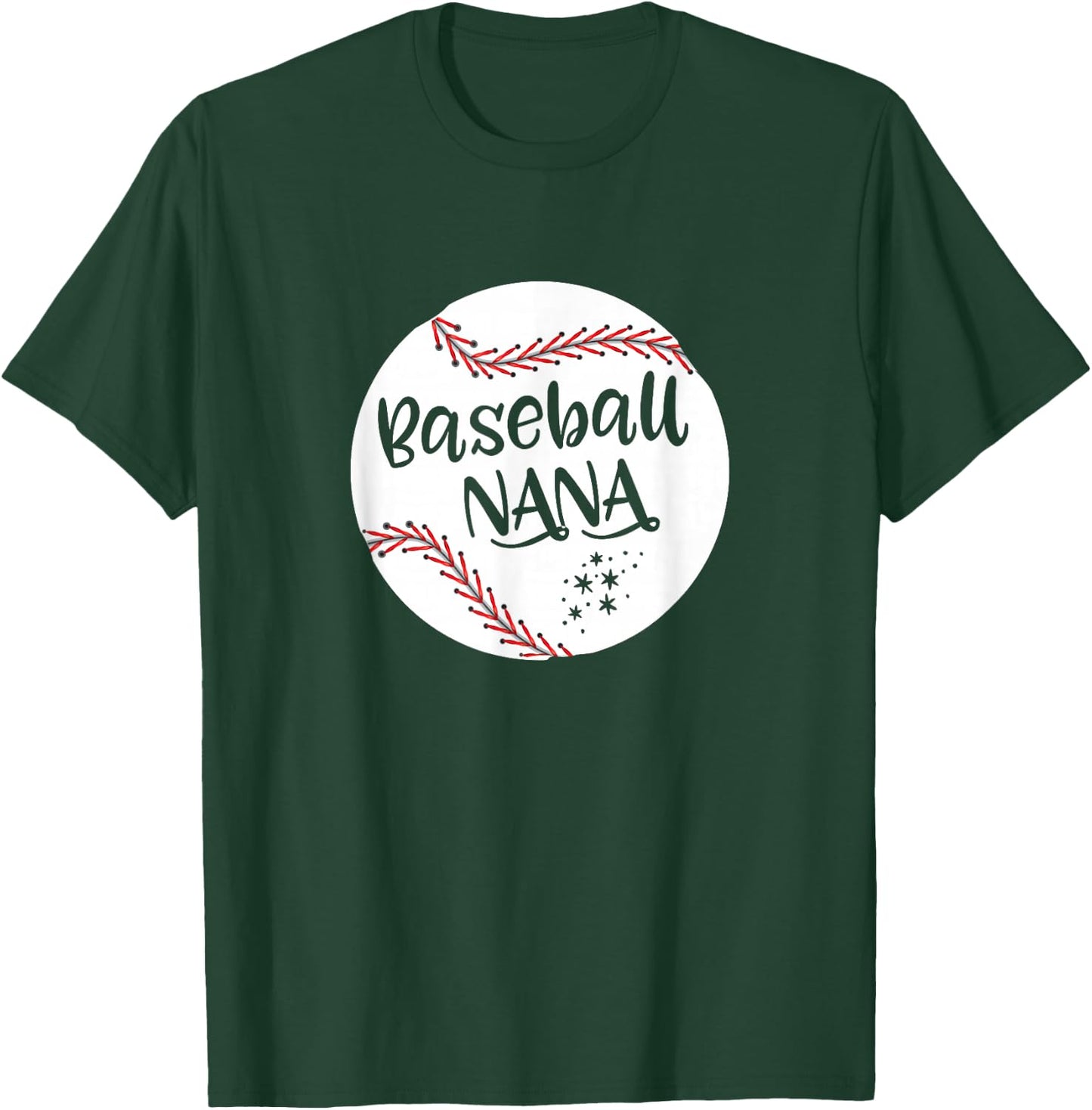 Nana Baseball Grandma Women Mother's Day Christmas T-Shirt - T-Shirt | Forest