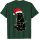 Christmas Cat Shirt Black Cat Christmas Pajama Women T-Shirt - T-Shirt | Forest