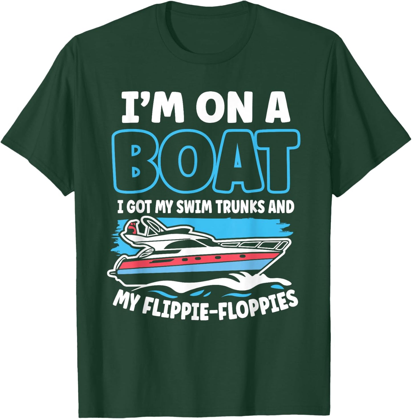 Boating Captain Cruising Sailor Nautical Lake Life Gift T-Shirt - T-Shirt | Forest