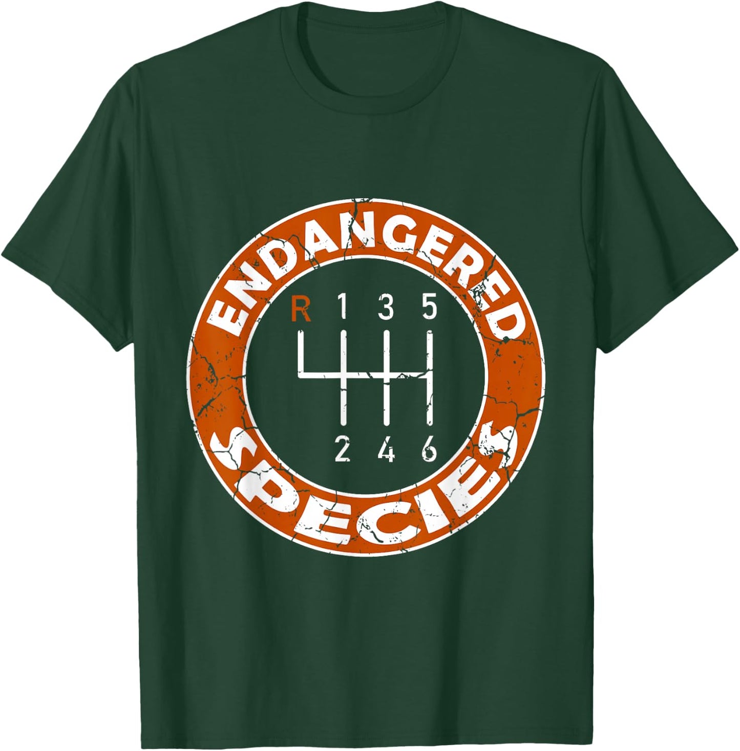 Save The Manuals Stick Shift Car Lover T-Shirt - T-Shirt | Forest