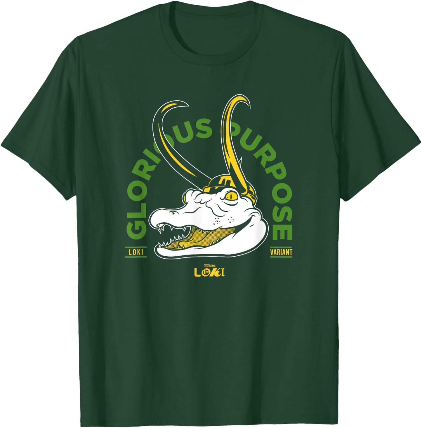 Marvel Loki Alligator Glorious Purpose T-Shirt - T-Shirt | Forest