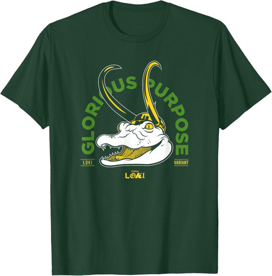 Marvel Loki Alligator Glorious Purpose T-Shirt - T-Shirt | Forest