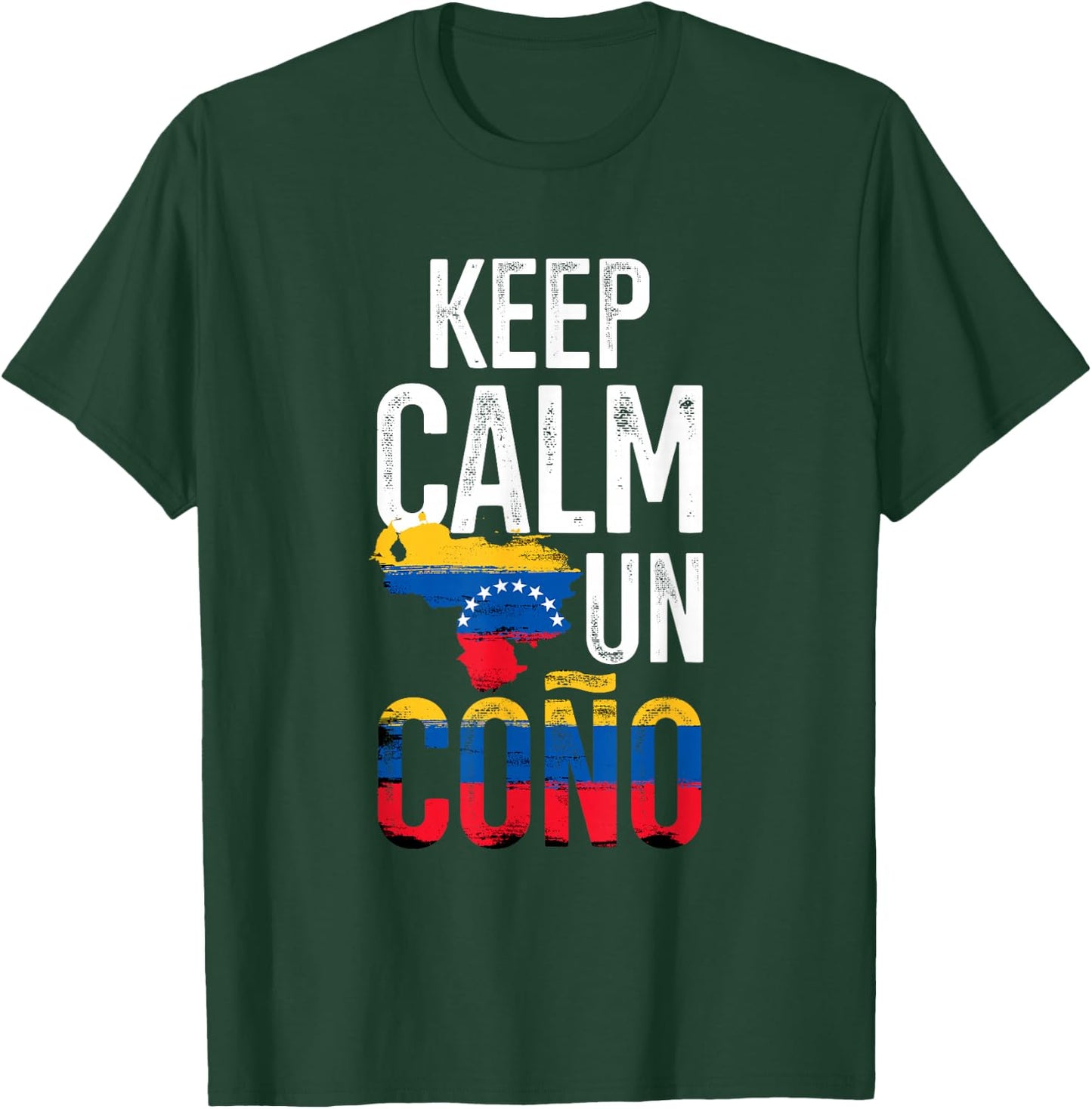 Keeps Calm Un Cono Venezuela Pride Proud Venezuela Flag T-Shirt - T-Shirt | Forest