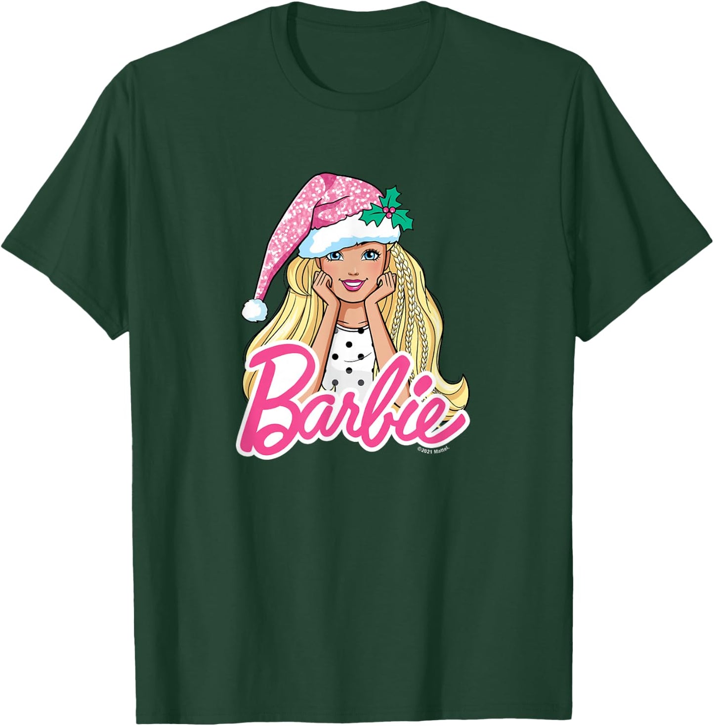 Barbie - Christmas - Santa Hat T-Shirt - T-Shirt | Forest