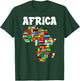 Africa Proud African Country Flags Continent Love T-Shirt - T-Shirt | Forest