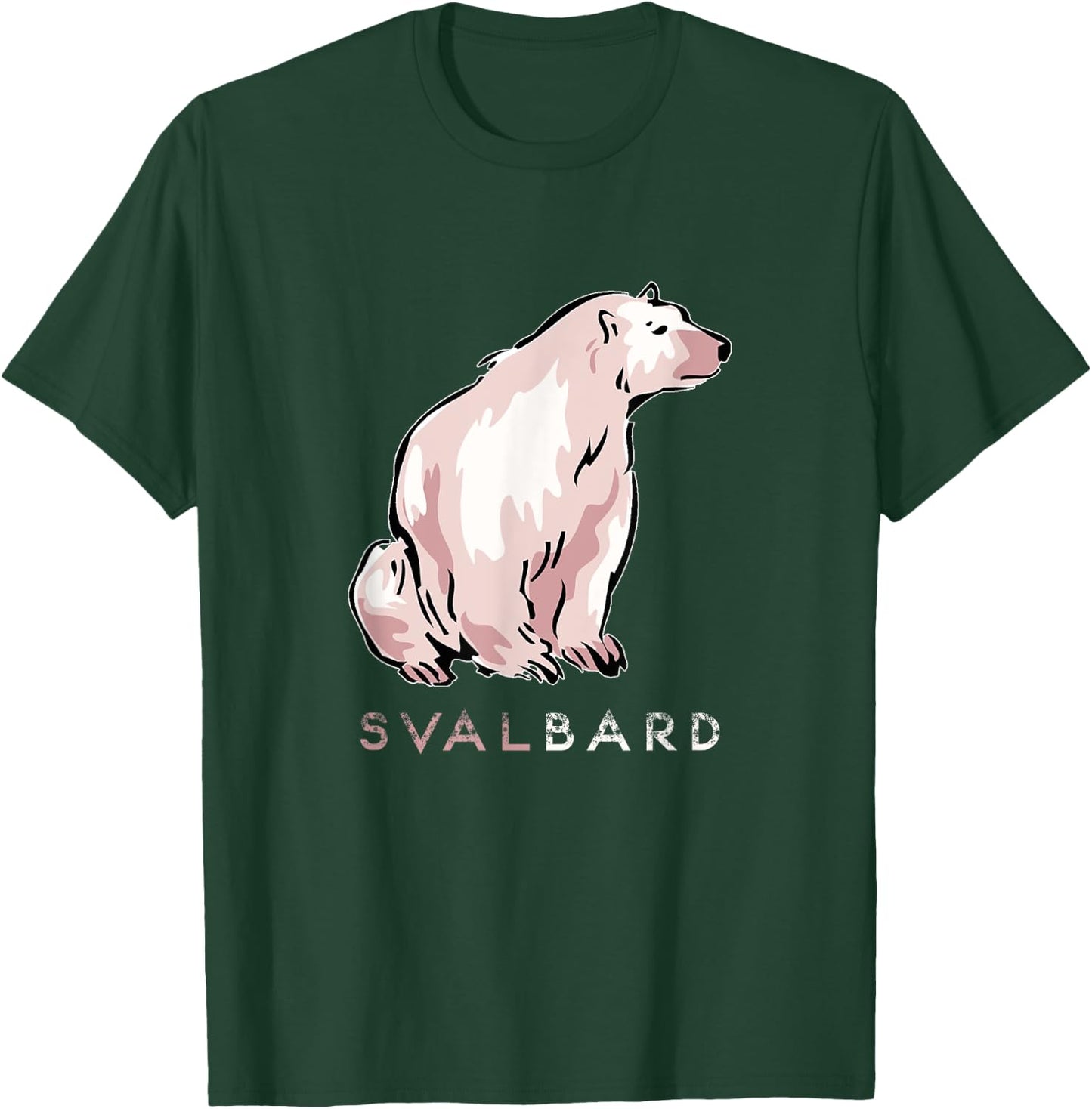 Svalbard The Polar Bear Arctic Circle Norway T-Shirt - T-Shirt | Forest