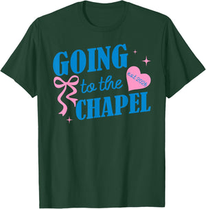 Funny Going to The Chapel We're Gonna Get Married Est 2026 T-Shirt - T-Shirt | Forest