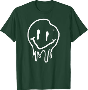 Cool Melting Smiling Face Emojicon I Melting Smile T-Shirt - T-Shirt | Forest