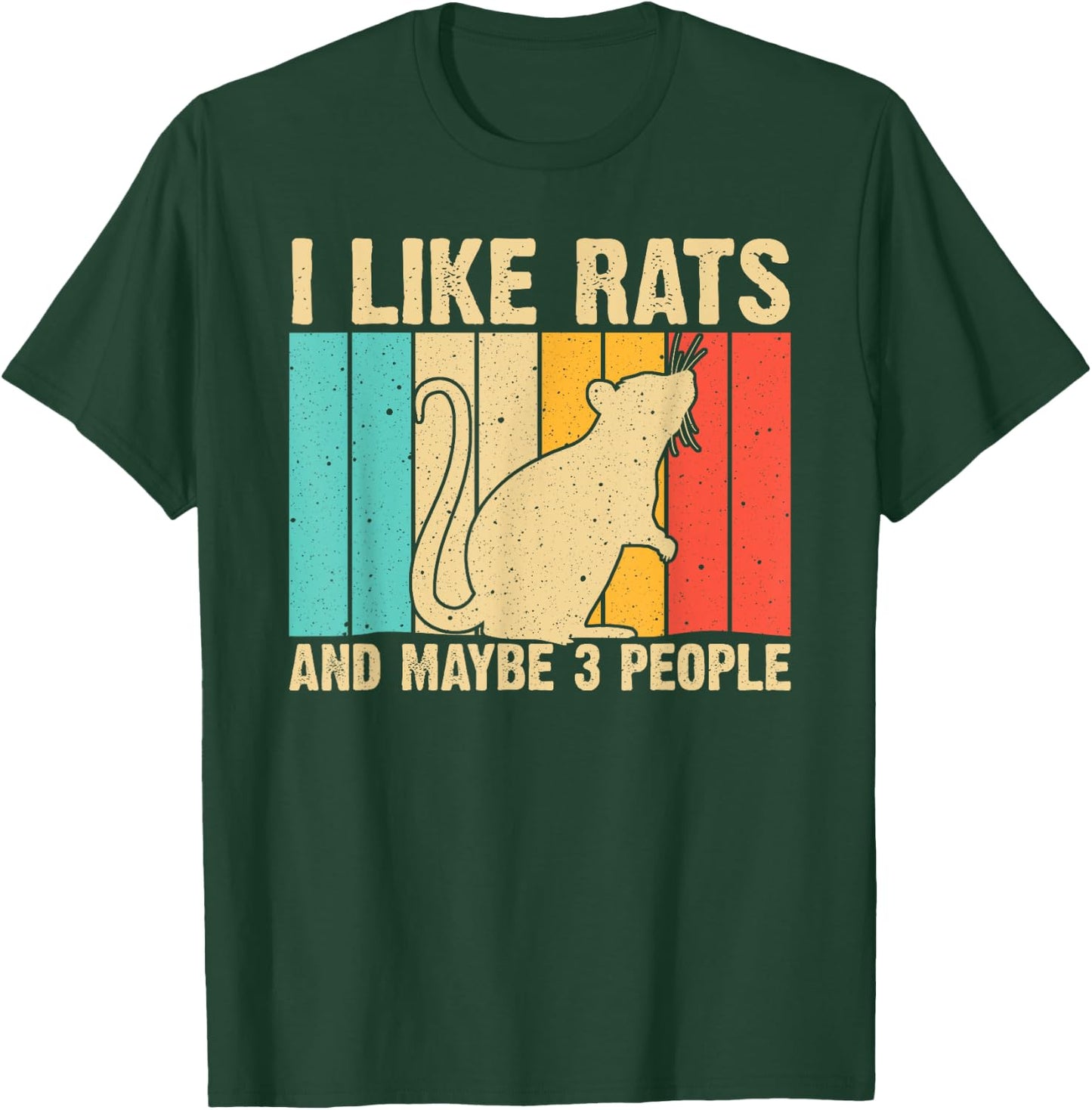 Funny Rat Design Rat Lover Men Women Mouse Rodent Introvert T-Shirt - T-Shirt | Forest
