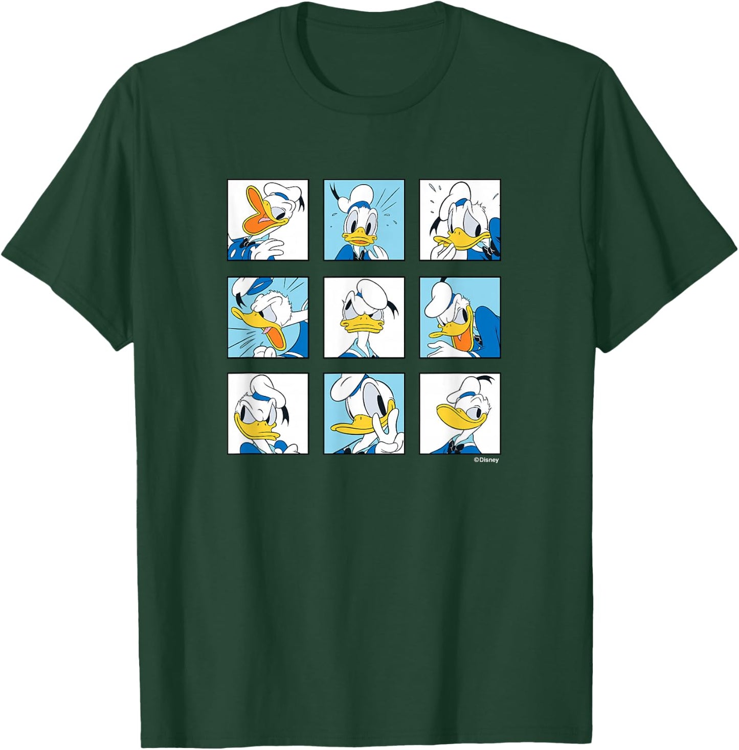 Donald Duck - Grid of Emotions T-Shirt - T-Shirt | Forest