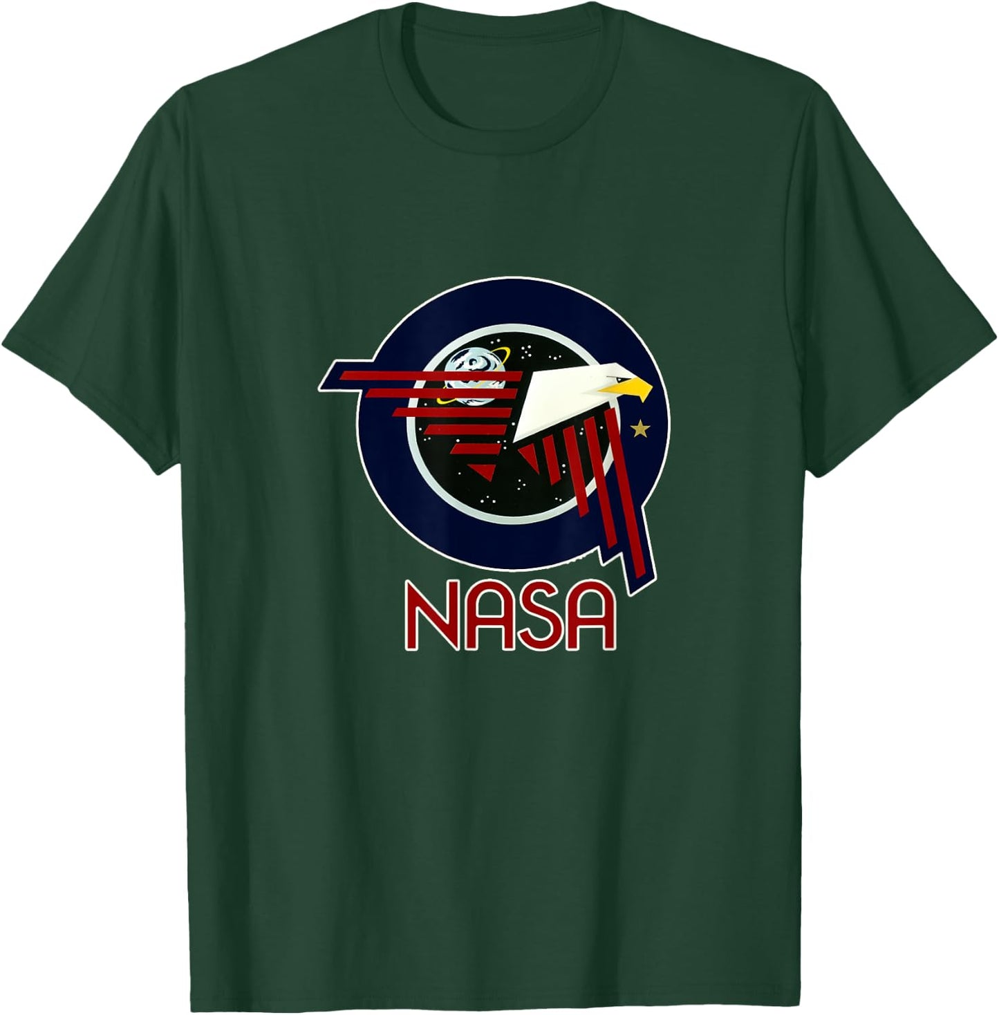 Retro Astronaut Patch NASA T-Shirt - T-Shirt | Forest