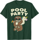 Pool Party Sloth Funny Animal Lover Birthday Party Kids Gift T-Shirt - T-Shirt | Forest