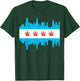 Chicago Marijuana Legalization of Weed in Illinois Flag Gift T-Shirt - T-Shirt | Forest