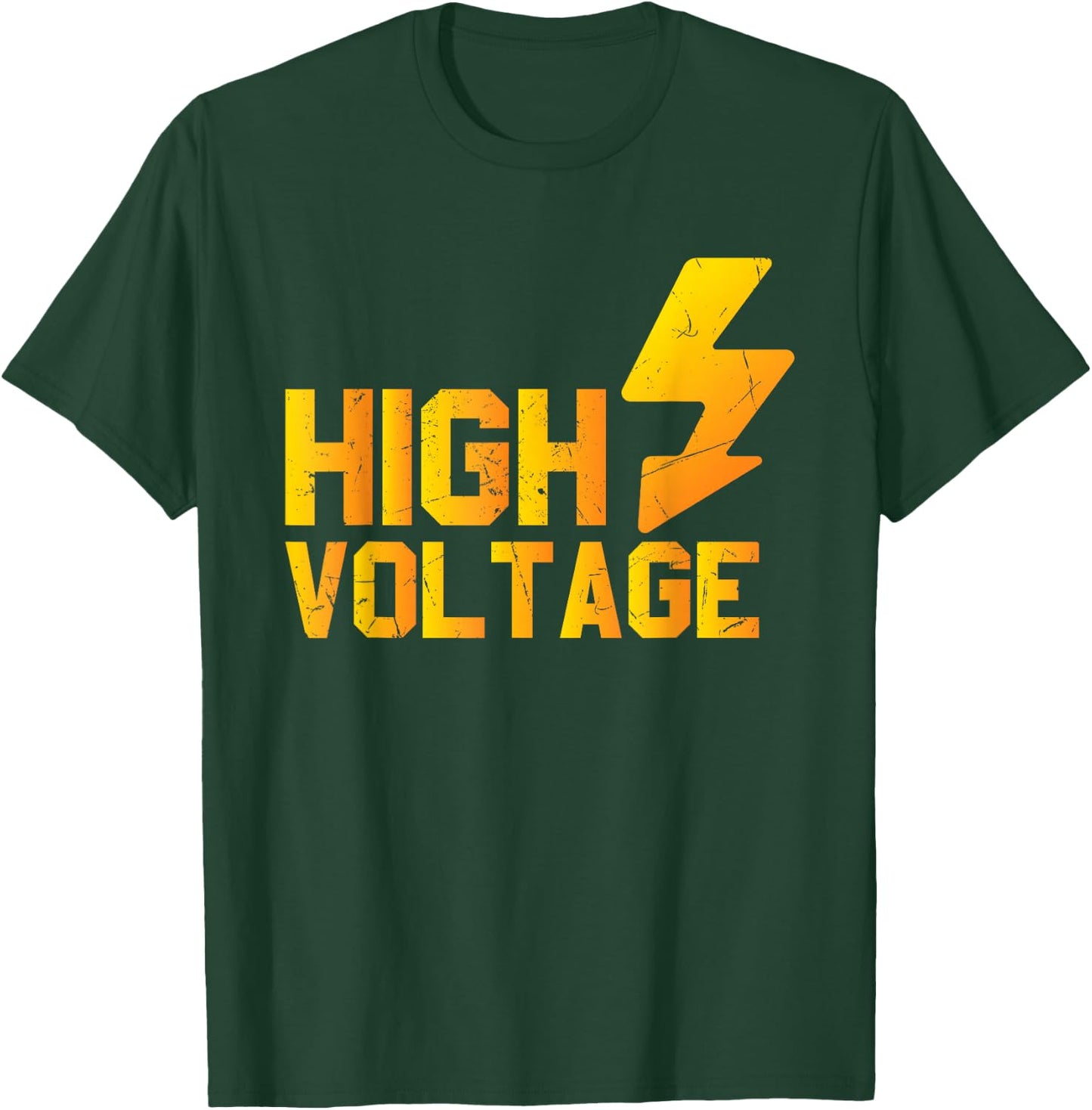 Cool High Voltage Lightning Electrician Car Drivers gift T-Shirt - T-Shirt | Forest