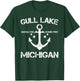 GULL LAKE MICHIGAN Funny Fishing Camping Summer Gift T-Shirt - T-Shirt | Forest