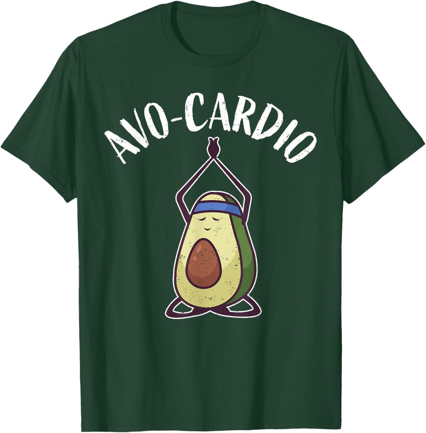 Funny Workout Home Gym Healthy Food I Avocado Avo-Cardio T-Shirt - T-Shirt | Forest