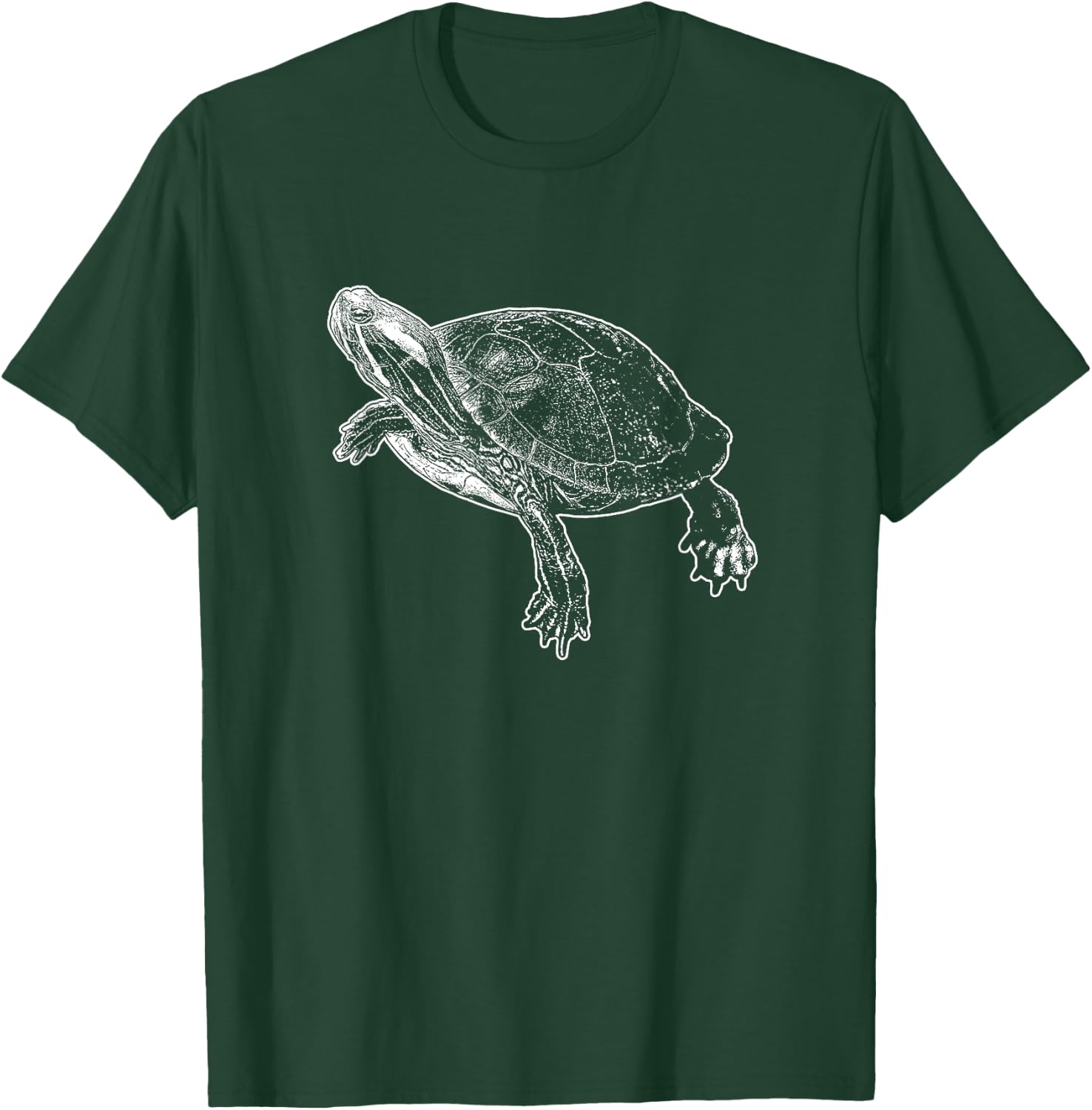 Red-Eared Slider Turtle T-Shirt - T-Shirt | Forest