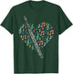 Flute Heart - Flute Player Flutist Marching Band Music T-Shirt - T-Shirt | Forest