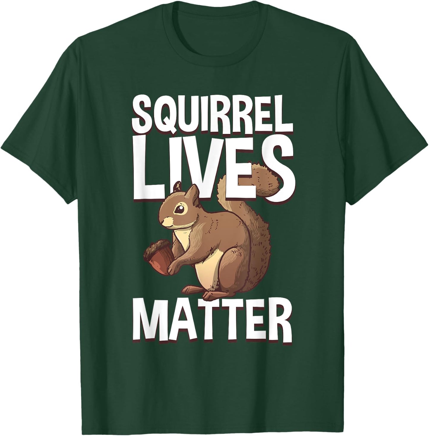 Funny Squirrel Designs For Kids Men Women Chipmunk Lovers T-Shirt - T-Shirt | Forest