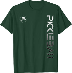 Pickleball Distressed Black White Gradient T-Shirt - T-Shirt | Forest