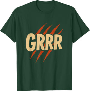 Grrr Aesthetic Funny Trendy Viral Mood Grrr Expression T-Shirt - T-Shirt | Forest